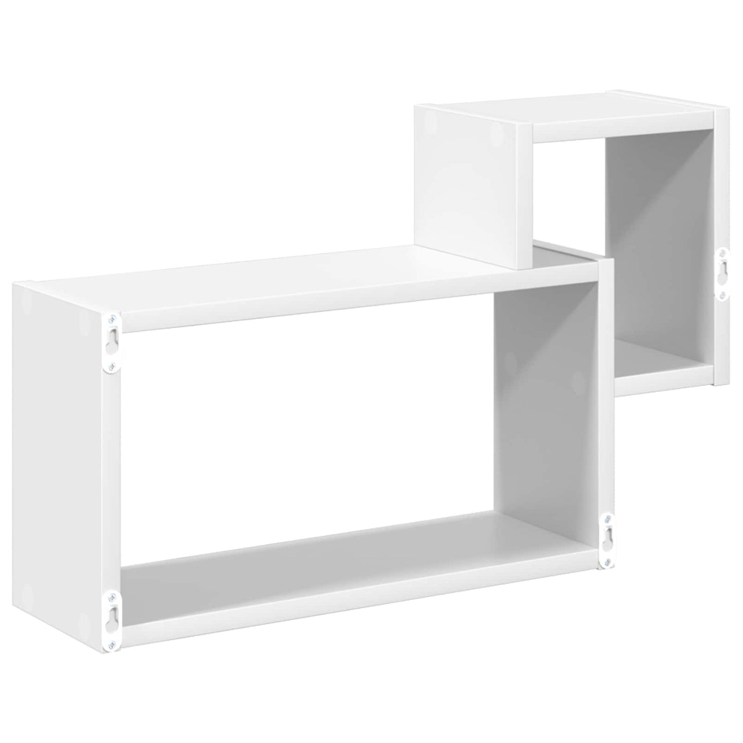 vidaXL Wall Shelf Wall-Mounted White 55 x 15 x 35 cm Engineered Wood