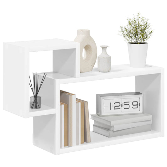 vidaXL Wall Shelf Wall-Mounted White 55 x 15 x 35 cm Engineered Wood