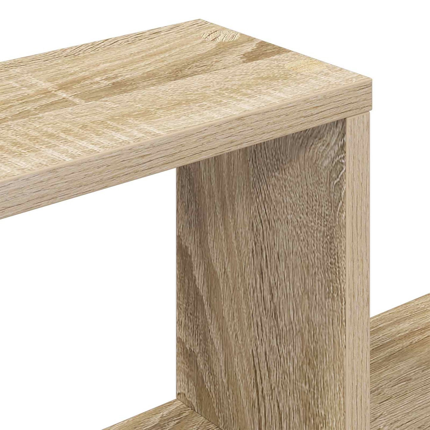 vidaXL Wall Shelf Wall-Mounted Brown 55 x 15 x 35 cm Engineered Wood