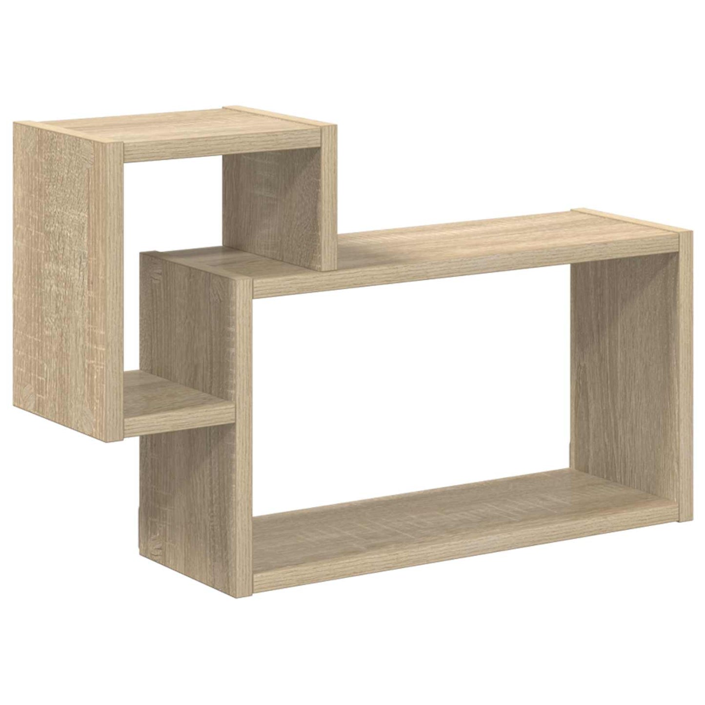 vidaXL Wall Shelf Wall-Mounted Brown 55 x 15 x 35 cm Engineered Wood