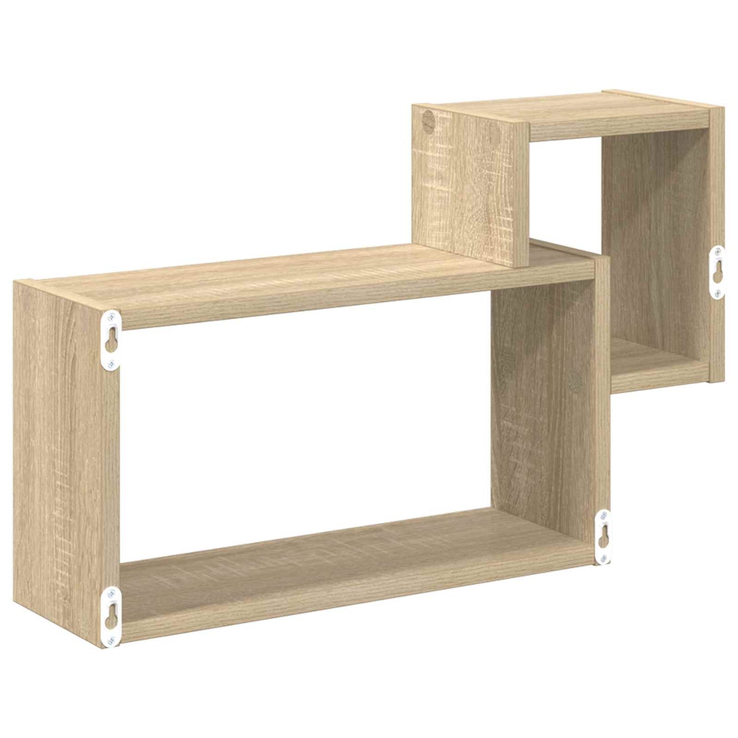 vidaXL Wall Shelf Wall-Mounted Brown 55 x 15 x 35 cm Engineered Wood
