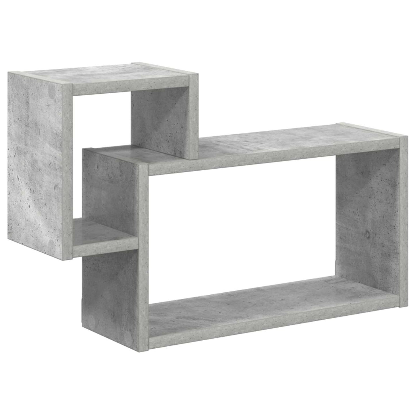 vidaXL Wall Shelf Wall-Mounted Grey 55 x 15 x 35 cm Engineered Wood