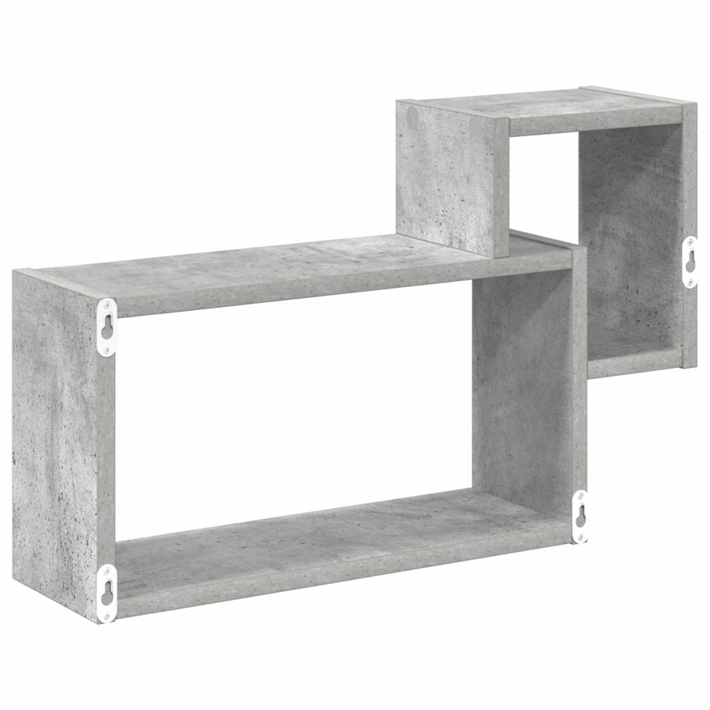 vidaXL Wall Shelf Wall-Mounted Grey 55 x 15 x 35 cm Engineered Wood