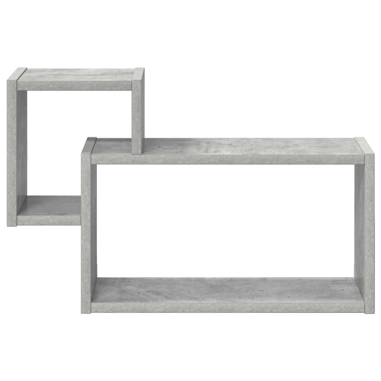 vidaXL Wall Shelf Wall-Mounted Grey 55 x 15 x 35 cm Engineered Wood