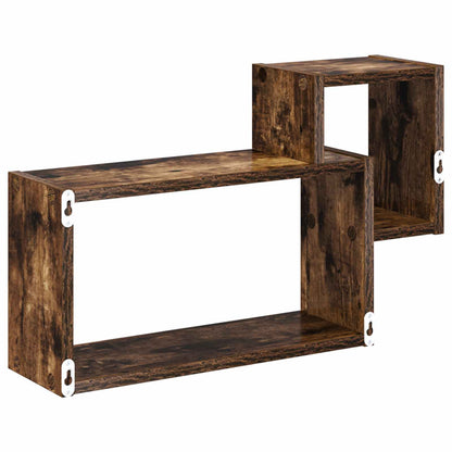 vidaXL Wall Shelf Wall-Mounted Brown 55 x 15 x 35 cm Engineered Wood