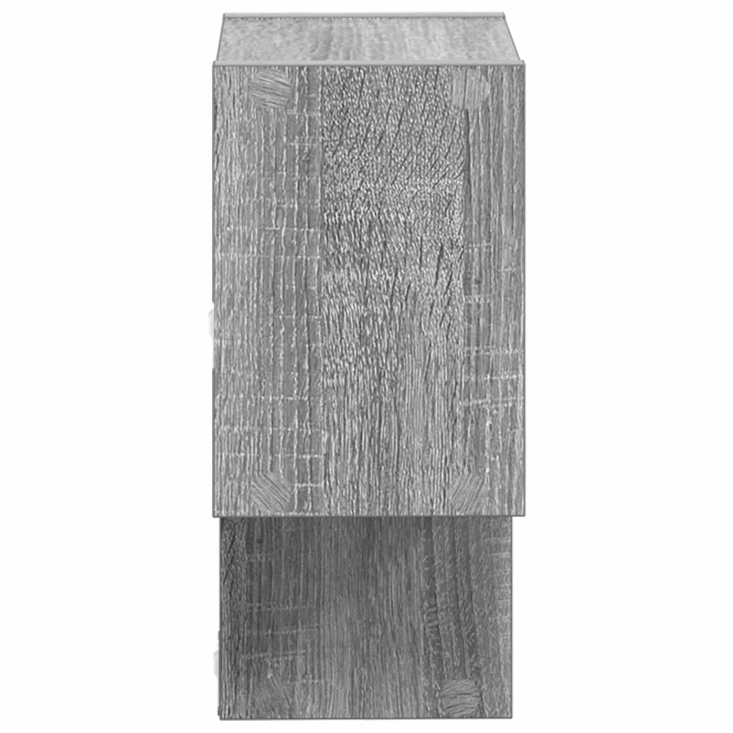 vidaXL Wall Shelf Wall-Mounted Grey 55 x 15 x 35 cm Engineered Wood