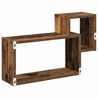 vidaXL Wall Shelf Wall-Mounted Brown 55 x 15 x 35 cm Engineered Wood