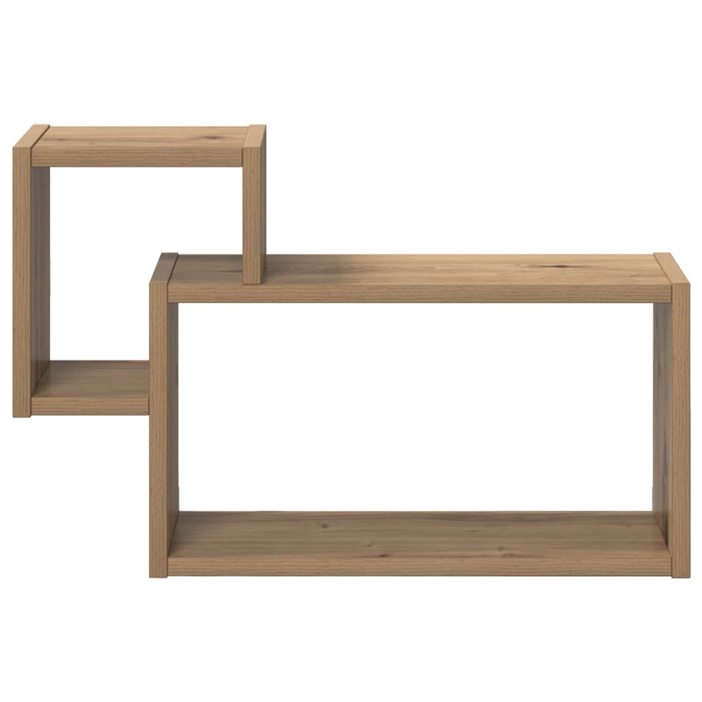 vidaXL Wall Shelf Wall-Mounted Brown 55 x 15 x 35 cm Engineered Wood