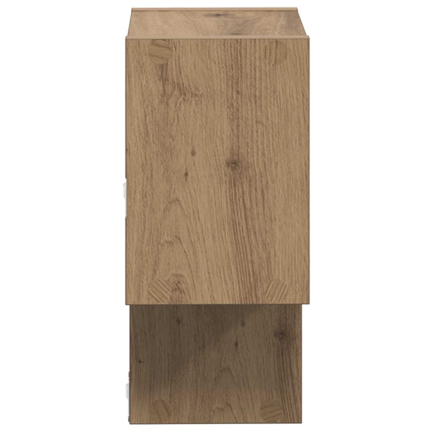 vidaXL Wall Shelf Wall-Mounted Brown 55 x 15 x 35 cm Engineered Wood