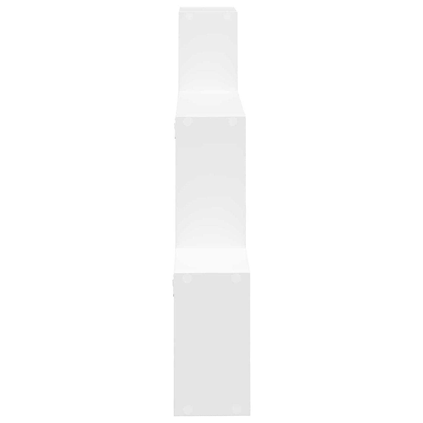 vidaXL Wall Shelf Wall-Mounted White 91.5 x 15 x 76 cm Engineered Wood