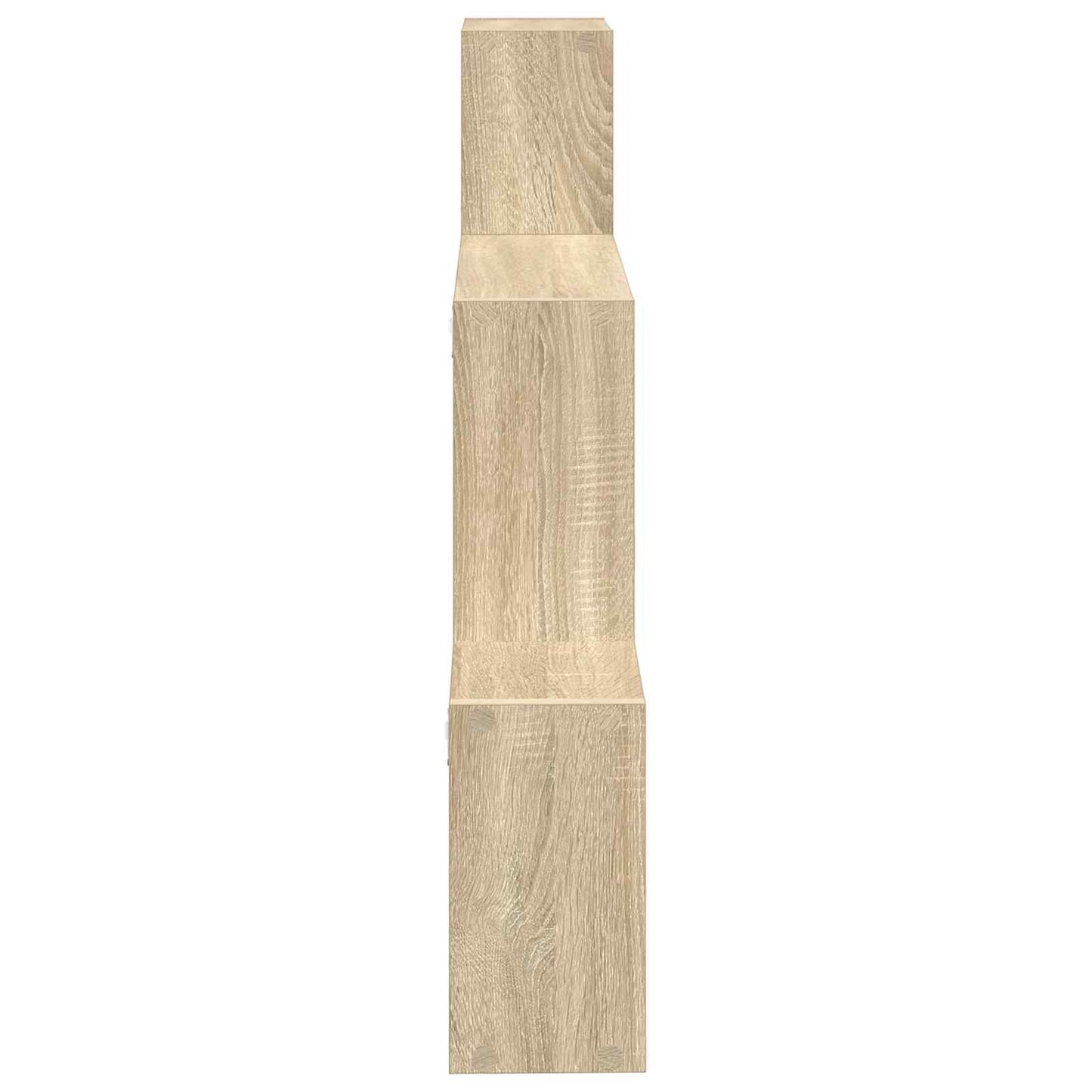 vidaXL Wall Shelf Wall-Mounted Brown 91.5 x 15 x 76 cm Engineered Wood