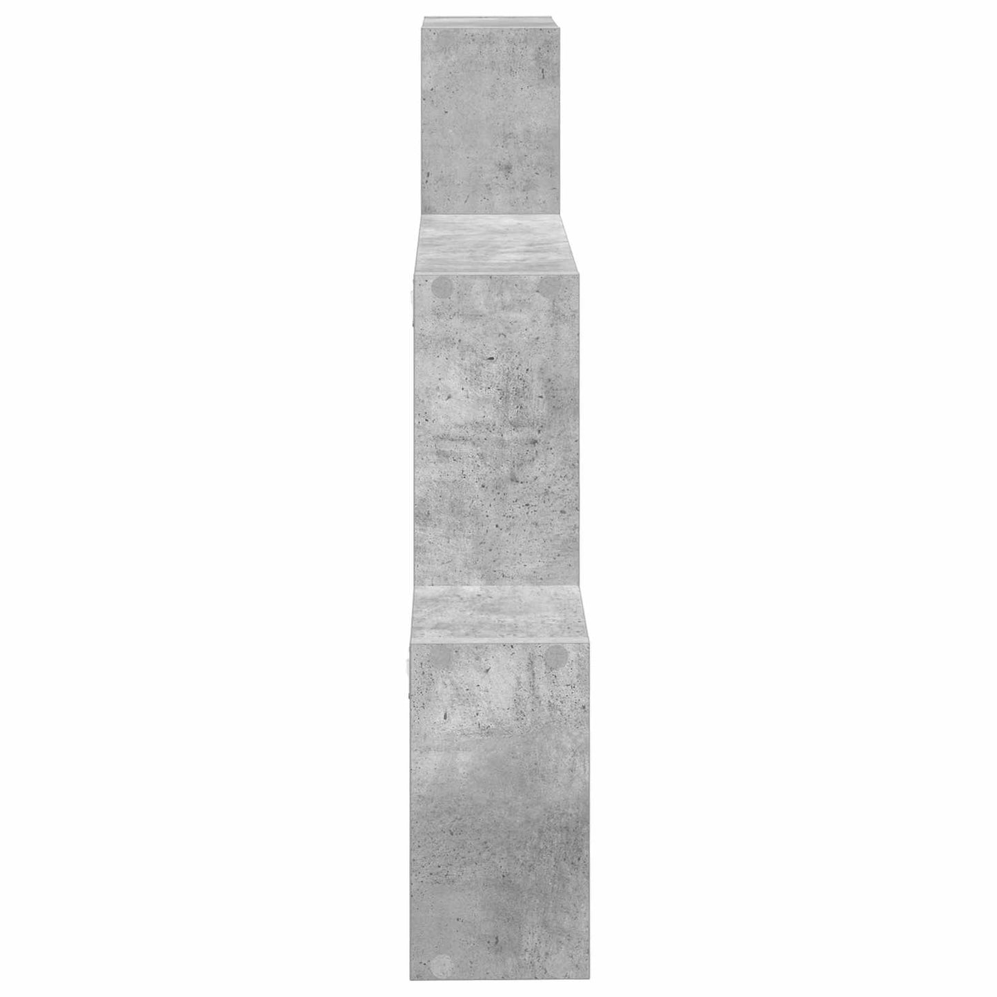 vidaXL Wall Shelf Wall-Mounted Grey 91.5 x 15 x 76 cm Engineered Wood