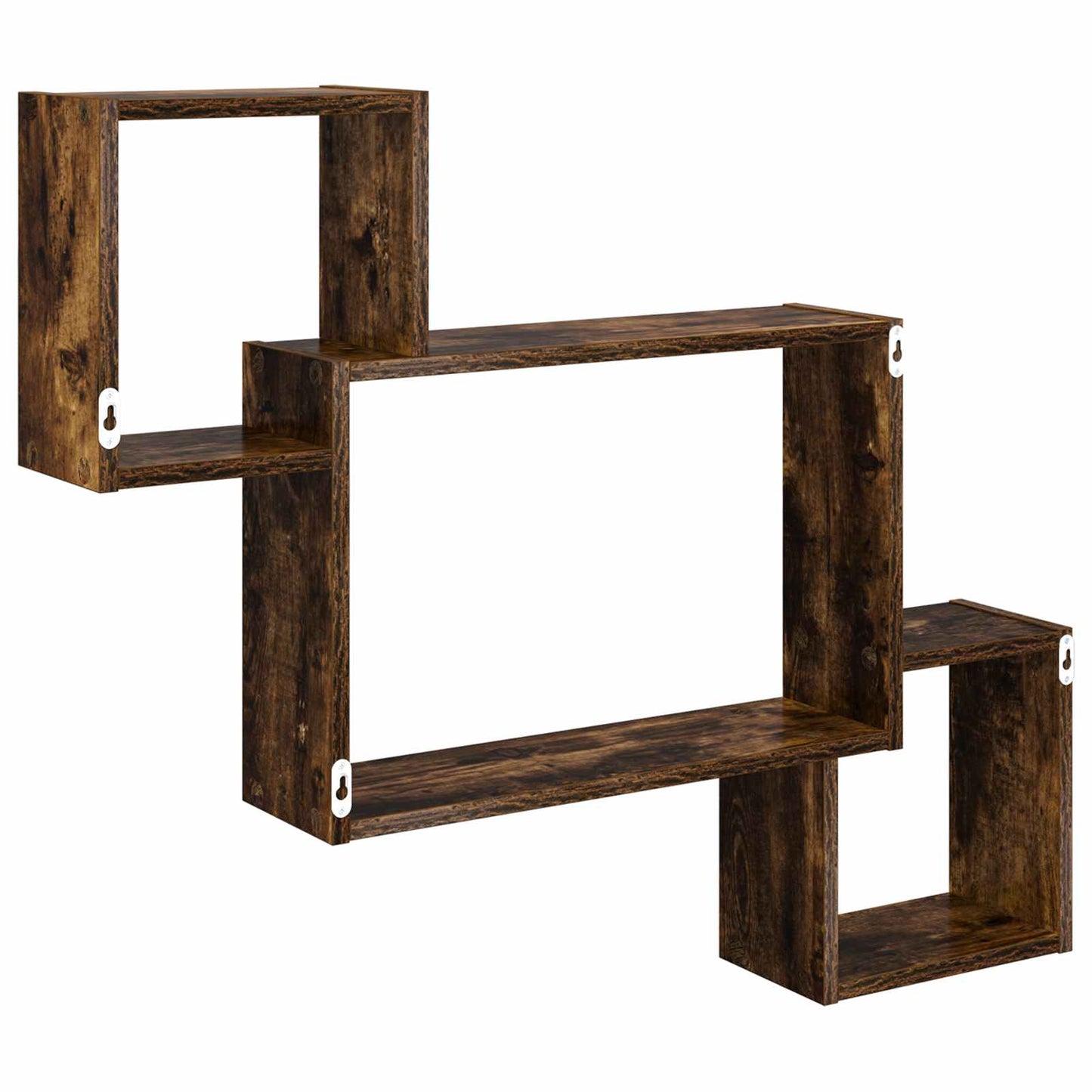 vidaXL Wall Shelf Wall-Mounted Brown 91.5 x 15 x 76 cm Engineered Wood