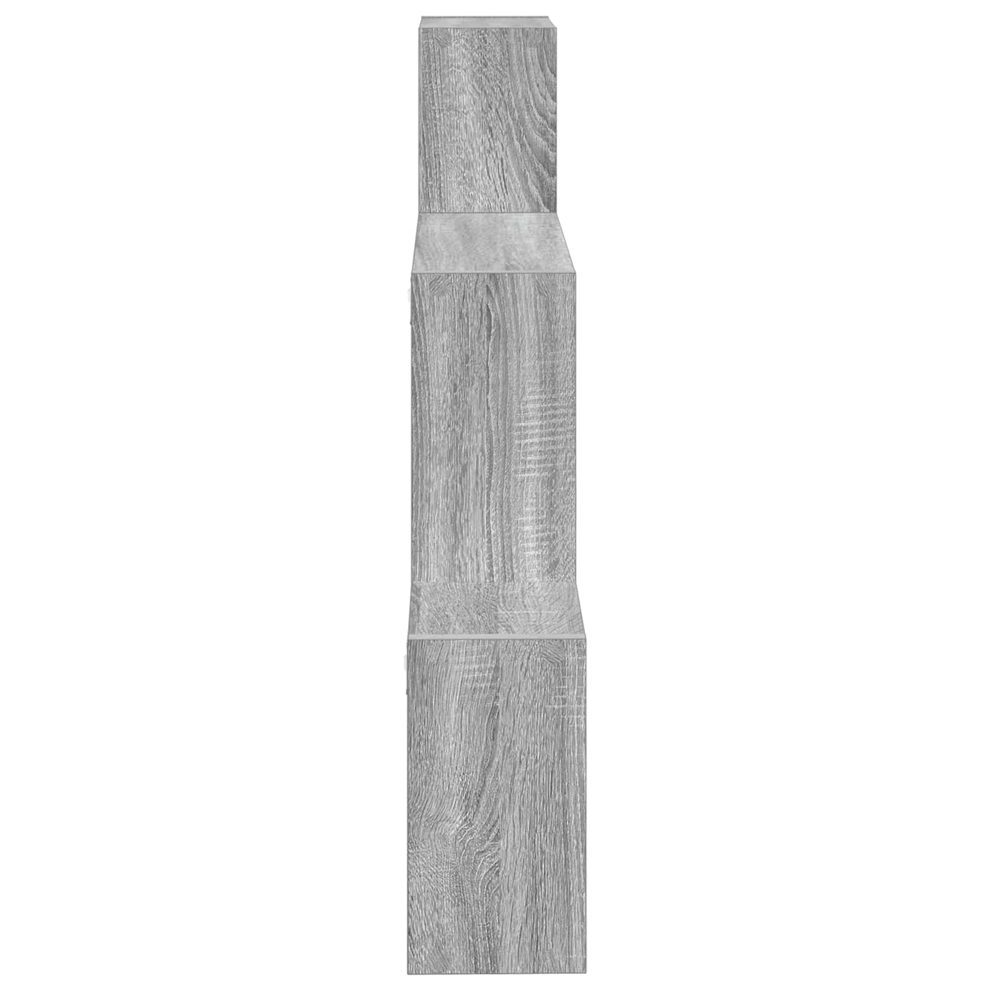 vidaXL Wall Shelf Wall-Mounted Grey 91.5 x 15 x 76 cm Engineered Wood