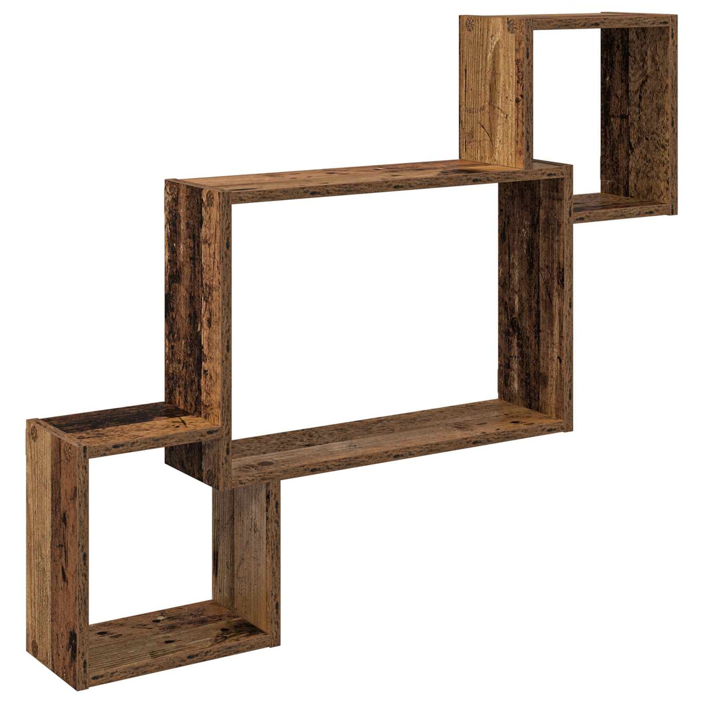 vidaXL Wall Shelf Wall-Mounted Brown 91.5 x 15 x 76 cm Engineered Wood