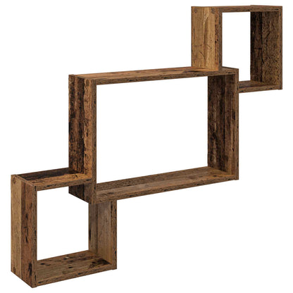 vidaXL Wall Shelf Wall-Mounted Brown 91.5 x 15 x 76 cm Engineered Wood