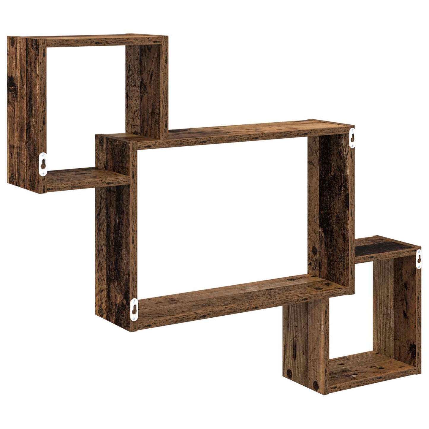 vidaXL Wall Shelf Wall-Mounted Brown 91.5 x 15 x 76 cm Engineered Wood