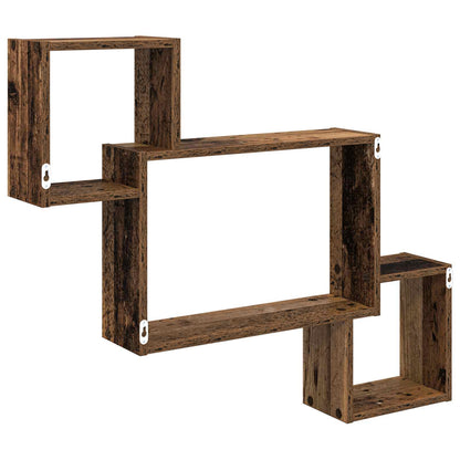 vidaXL Wall Shelf Wall-Mounted Brown 91.5 x 15 x 76 cm Engineered Wood