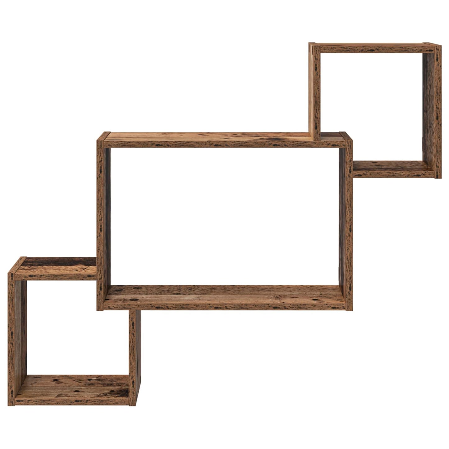 vidaXL Wall Shelf Wall-Mounted Brown 91.5 x 15 x 76 cm Engineered Wood