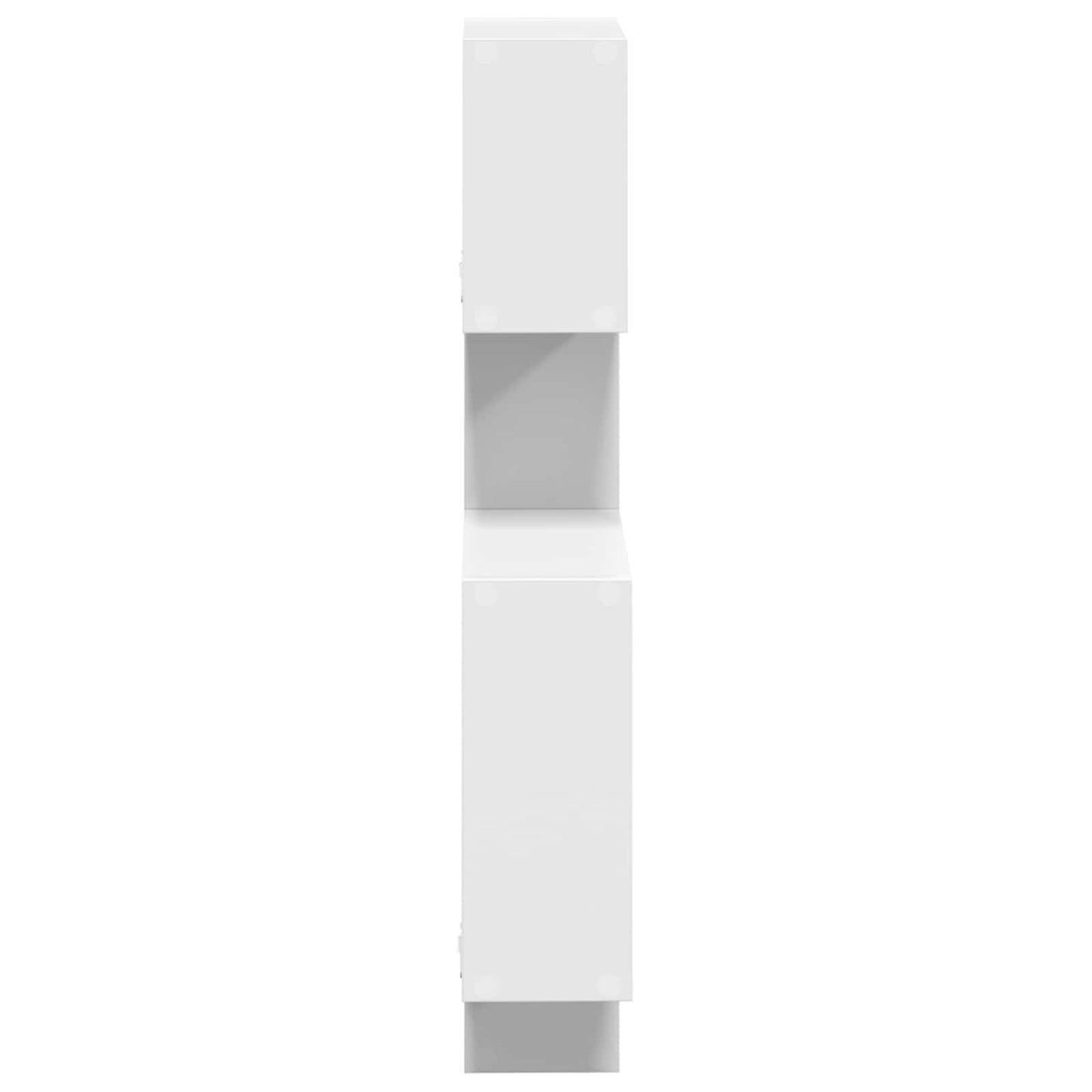 vidaXL Wall Cube Shelves Wall-Mounted White 64 x 13.5 x 91.5 cm