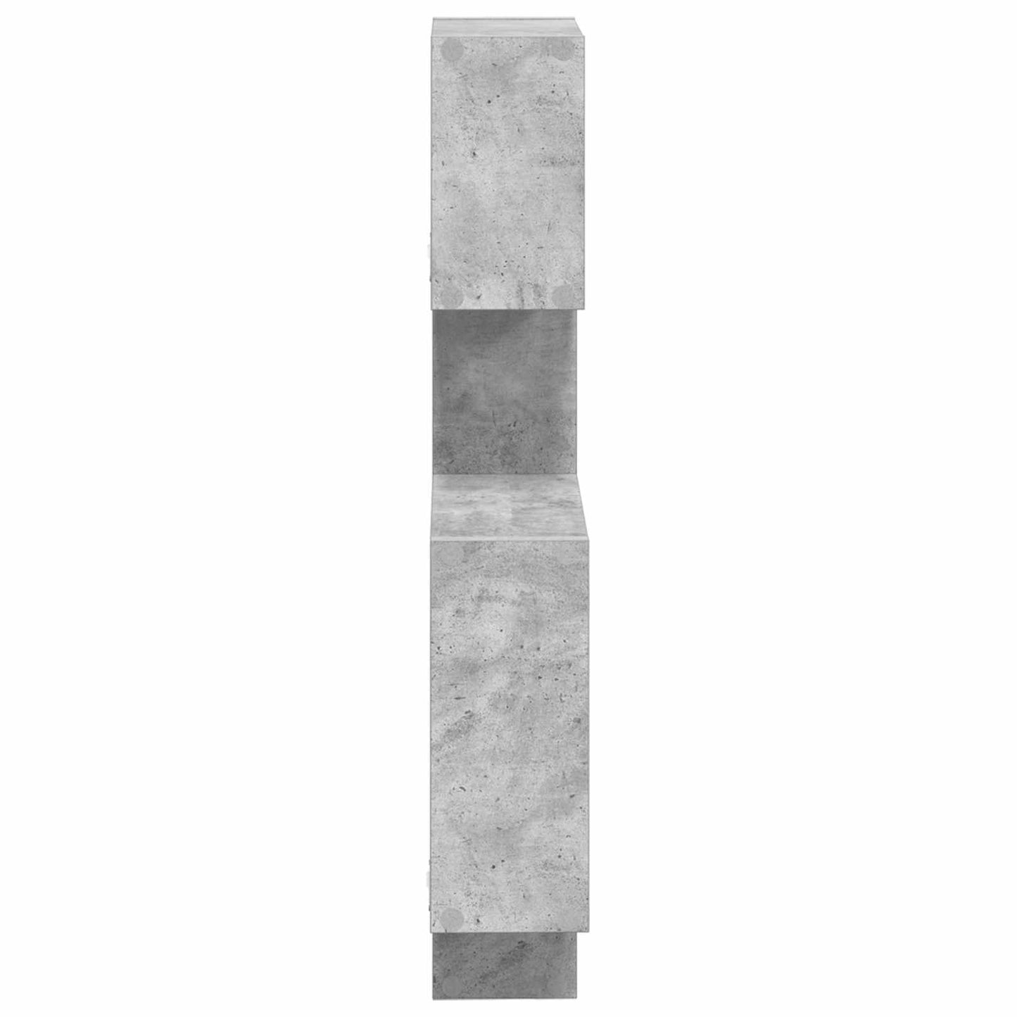 vidaXL Wall Cube Shelves Wall-Mounted Grey 64 x 13.5 x 91.5 cm