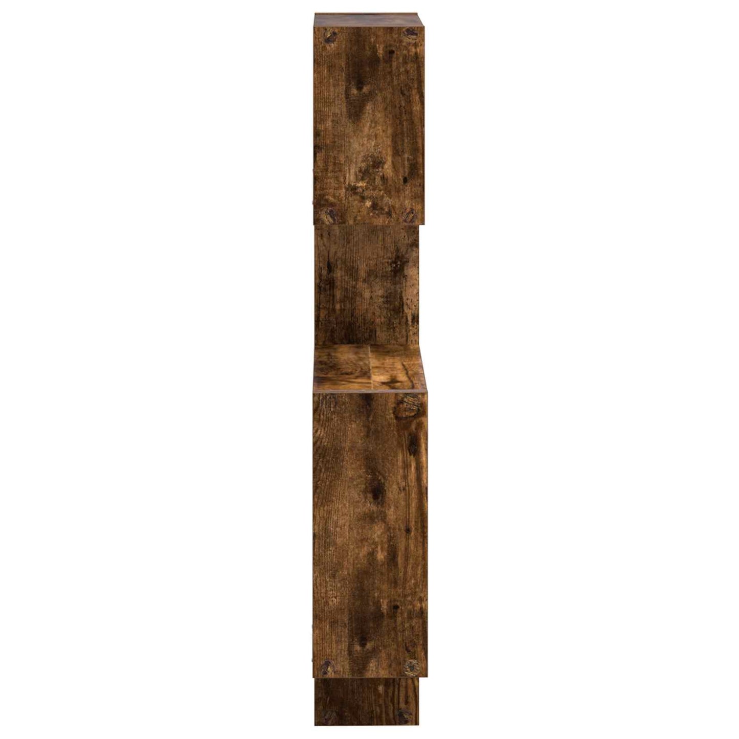 vidaXL Wall Cube Shelves Wall-Mounted Brown 64 x 13.5 x 91.5 cm