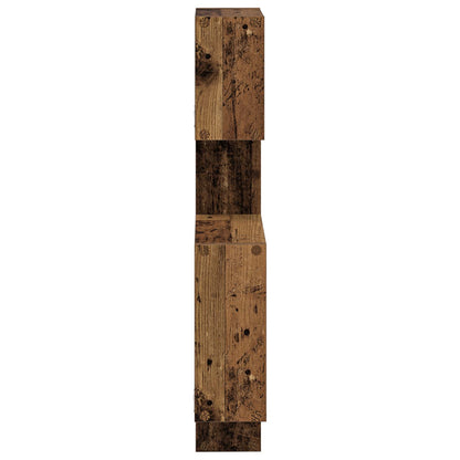 vidaXL Wall Cube Shelves Wall-Mounted Brown 64 x 13.5 x 91.5 cm