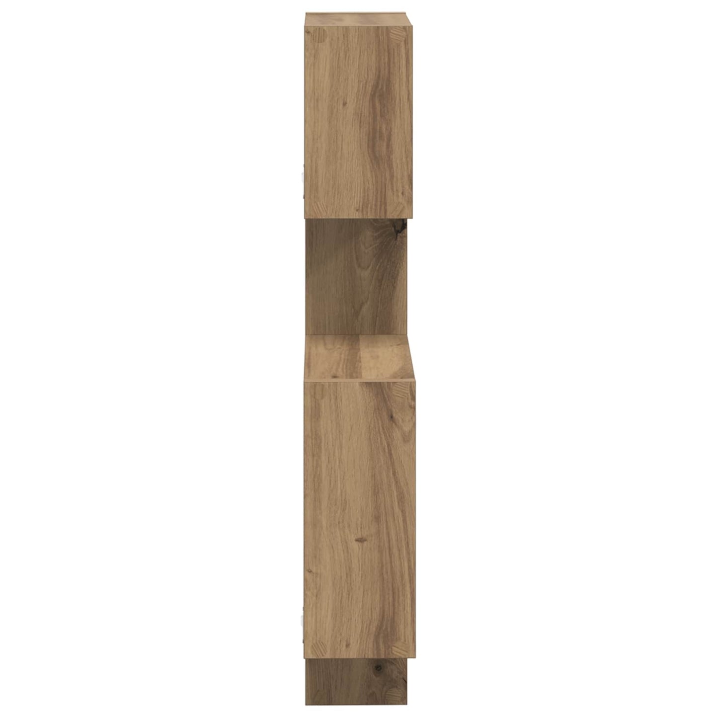 vidaXL Wall Cube Shelves Wall-Mounted Brown 64 x 13.5 x 91.5 cm