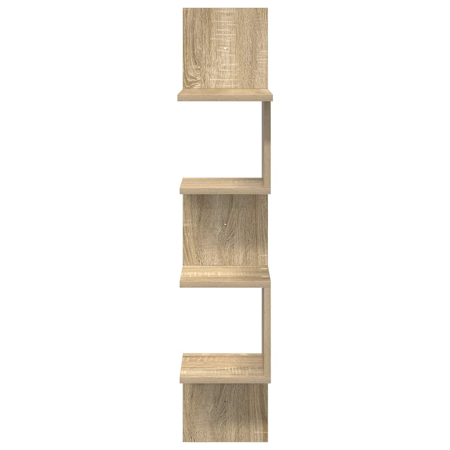 vidaXL Wall Shelf Wall-Mounted Brown 32 x 21 x107 cm Engineered Wood