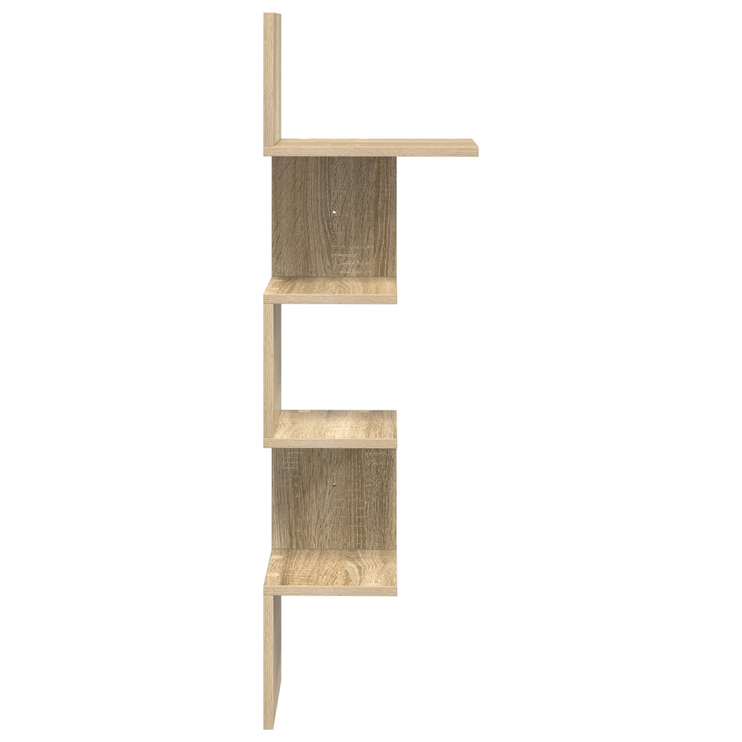vidaXL Wall Shelf Wall-Mounted Brown 32 x 21 x107 cm Engineered Wood