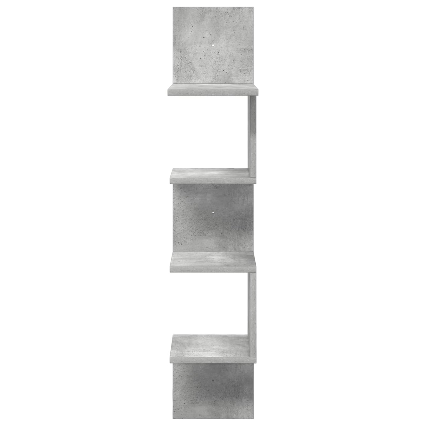 vidaXL Wall Shelf Wall-Mounted Grey 32 x 21 x107 cm Engineered Wood