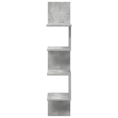 vidaXL Wall Shelf Wall-Mounted Grey 32 x 21 x107 cm Engineered Wood
