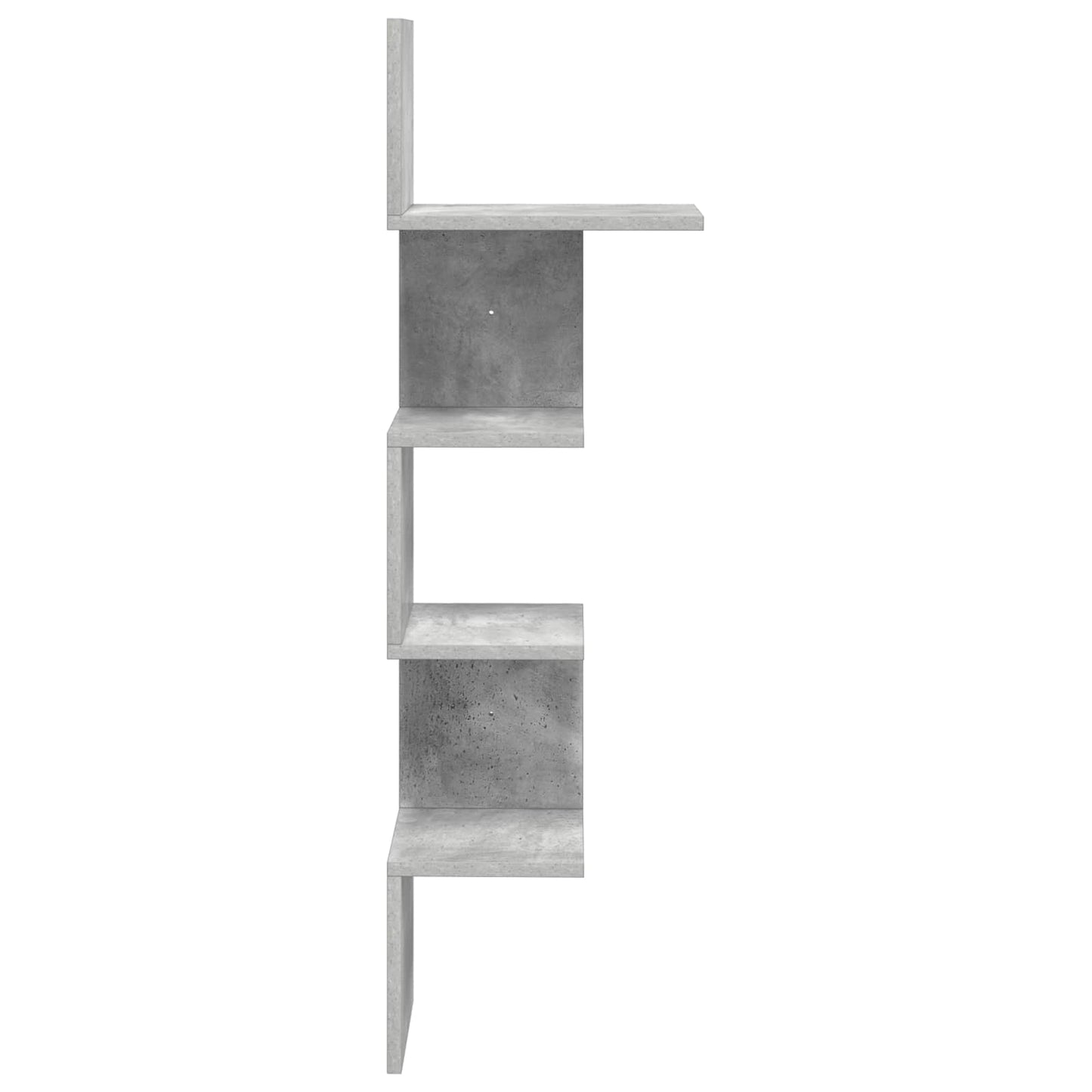 vidaXL Wall Shelf Wall-Mounted Grey 32 x 21 x107 cm Engineered Wood