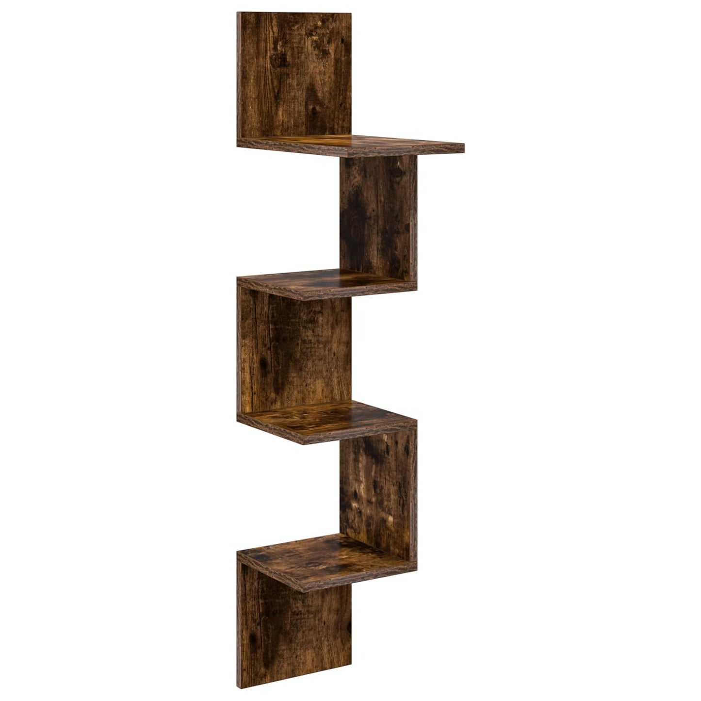 vidaXL Wall Shelf Wall-Mounted Brown 32 x 21 x107 cm Engineered Wood