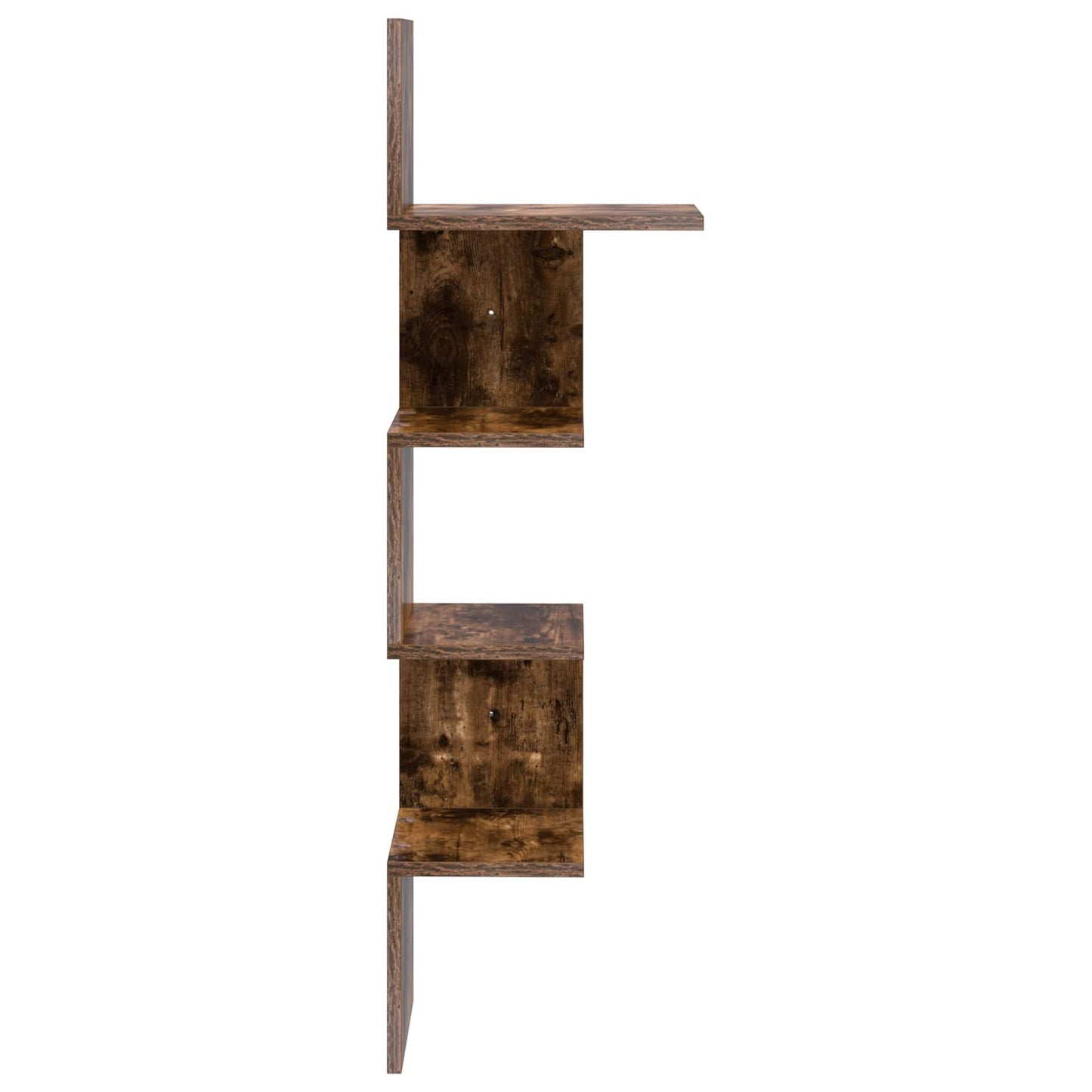 vidaXL Wall Shelf Wall-Mounted Brown 32 x 21 x107 cm Engineered Wood