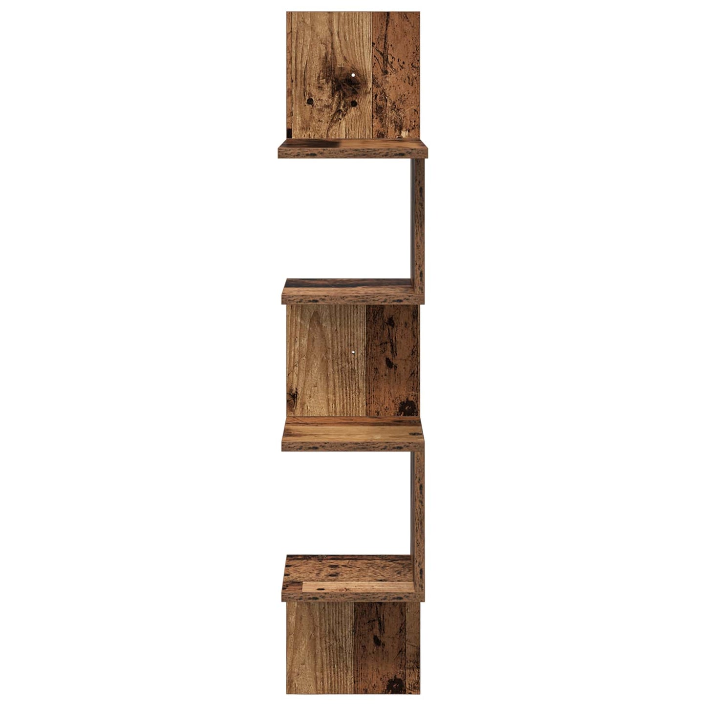 vidaXL Wall Shelf Wall-Mounted Brown 32 x 21 x107 cm Engineered Wood