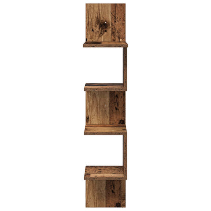 vidaXL Wall Shelf Wall-Mounted Brown 32 x 21 x107 cm Engineered Wood