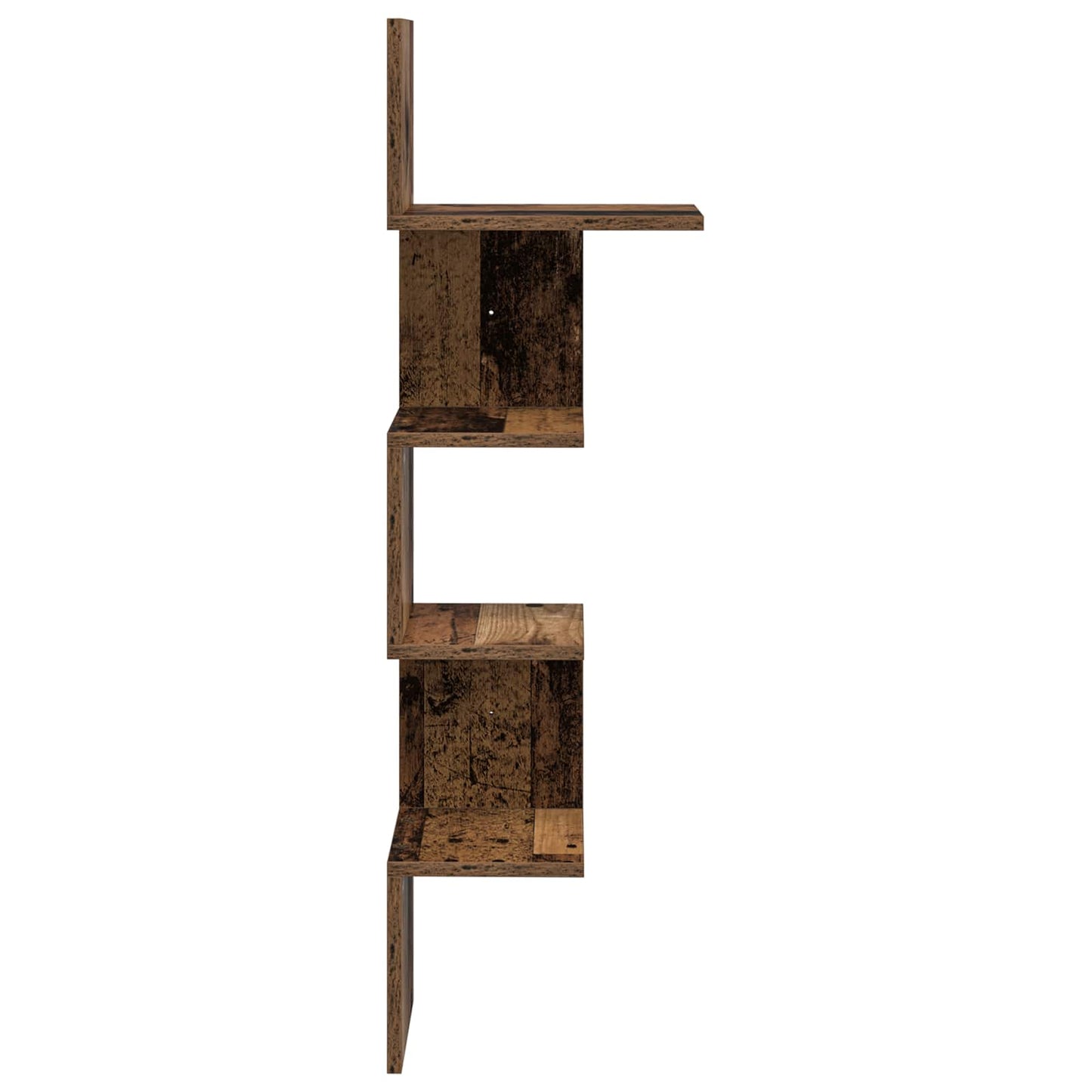 vidaXL Wall Shelf Wall-Mounted Brown 32 x 21 x107 cm Engineered Wood