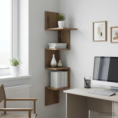 vidaXL Wall Shelf Wall-Mounted Artisan Oak 32 x 21 x107 cm