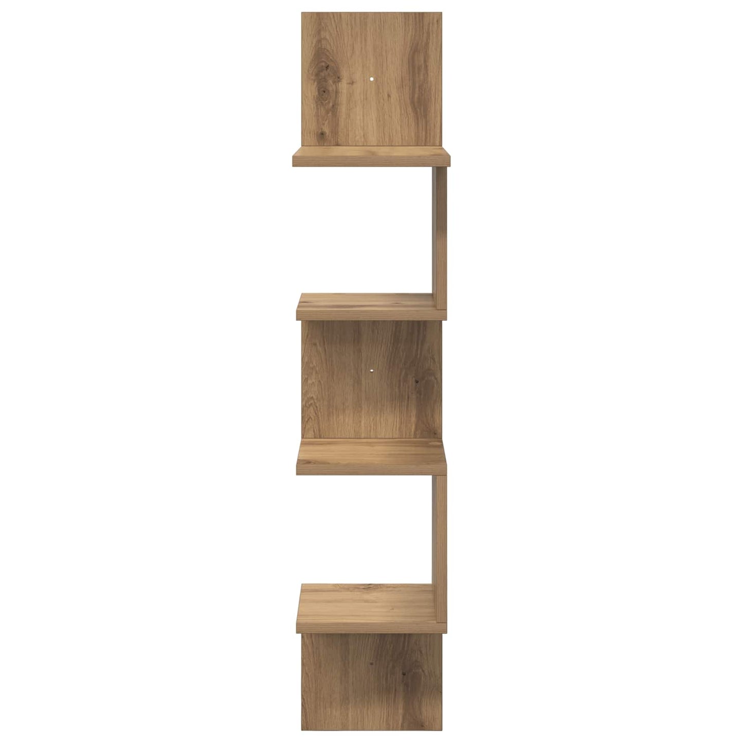vidaXL Wall Shelf Wall-Mounted Brown 32 x 21 x107 cm Engineered Wood