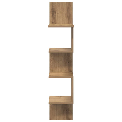 vidaXL Wall Shelf Wall-Mounted Brown 32 x 21 x107 cm Engineered Wood