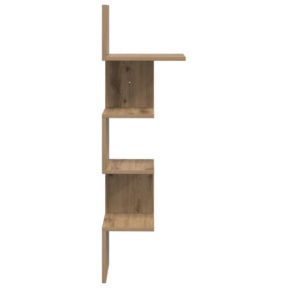 vidaXL Wall Shelf Wall-Mounted Brown 32 x 21 x107 cm Engineered Wood