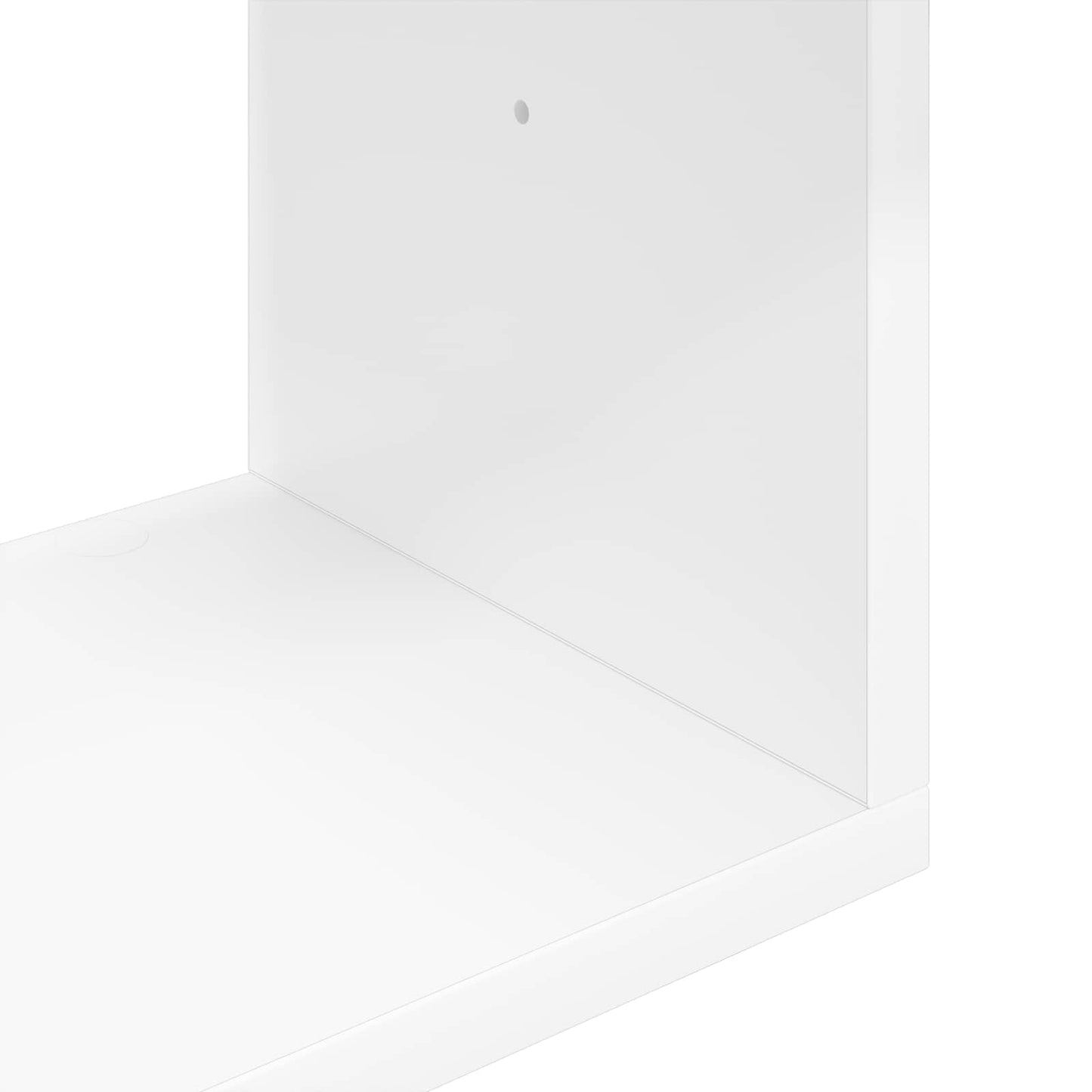 vidaXL Wall Shelf Wall-Mounted White 95 x 20 x 69.5 cm Engineered Wood