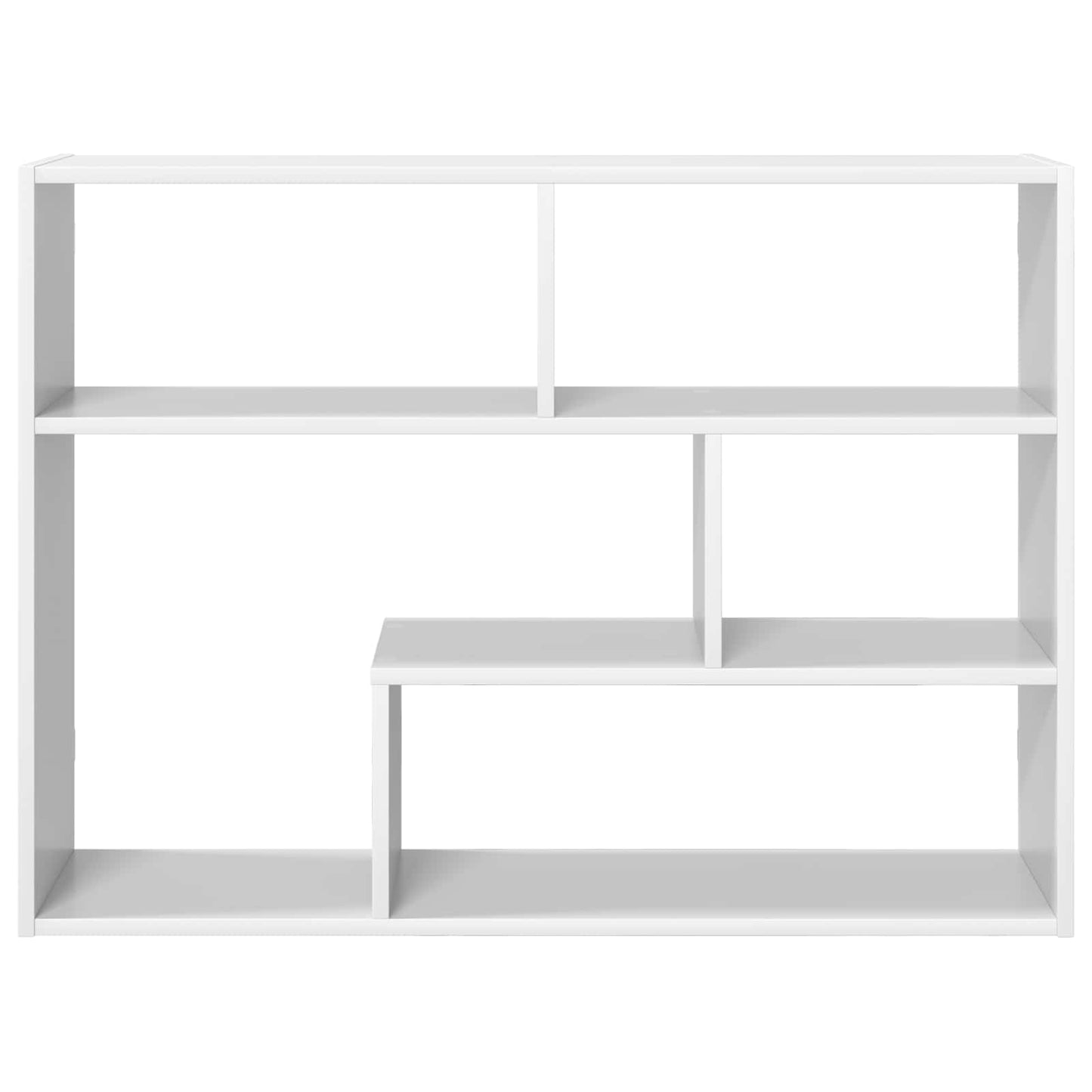 vidaXL Wall Shelf Wall-Mounted White 95 x 20 x 69.5 cm Engineered Wood
