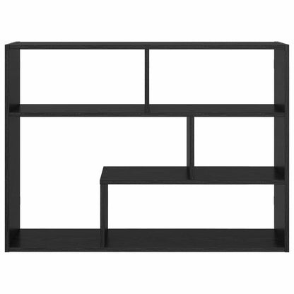 vidaXL Wall Shelf Wall-Mounted Black 95 x 20 x 69.5 cm Engineered Wood