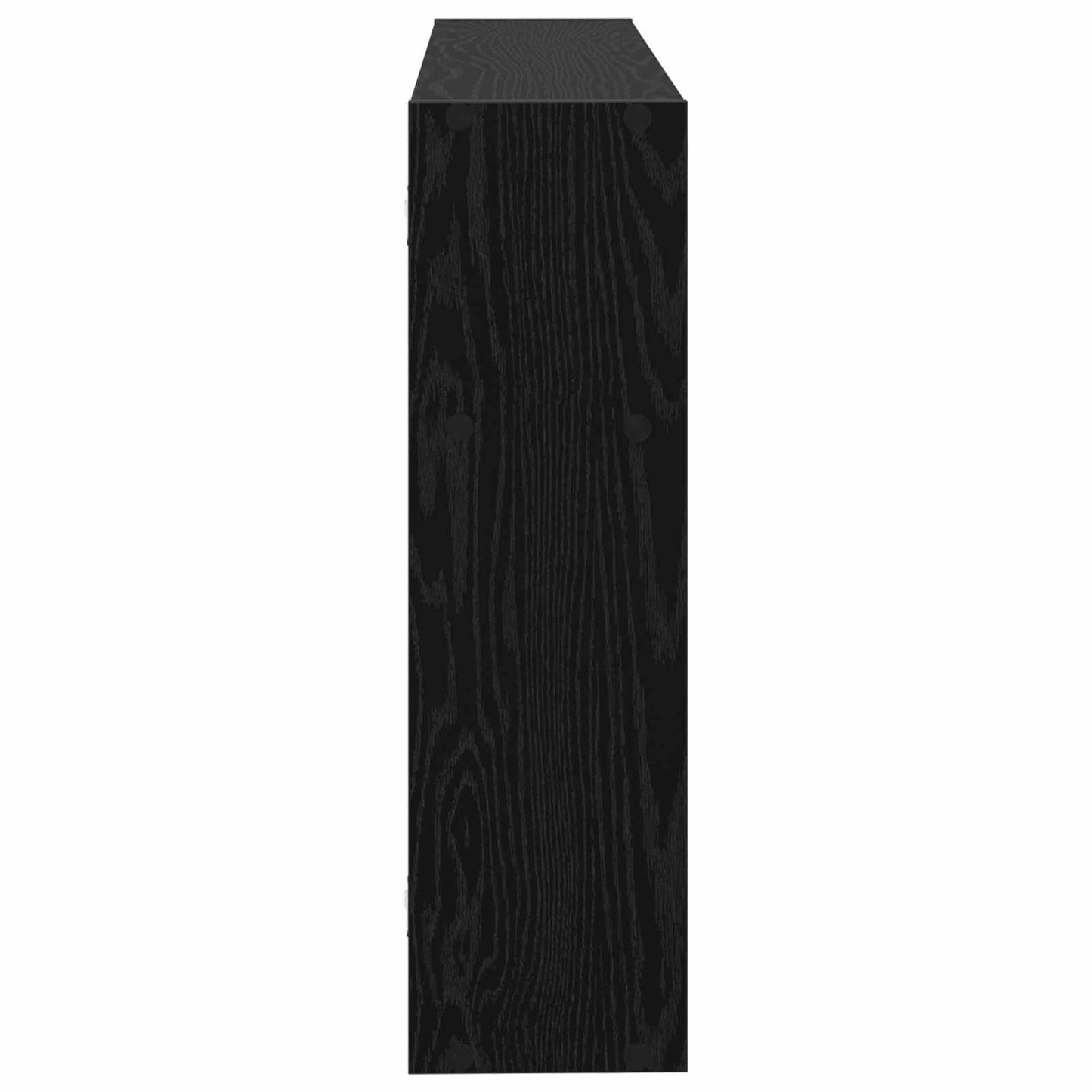 vidaXL Wall Shelf Wall-Mounted Black 95 x 20 x 69.5 cm Engineered Wood