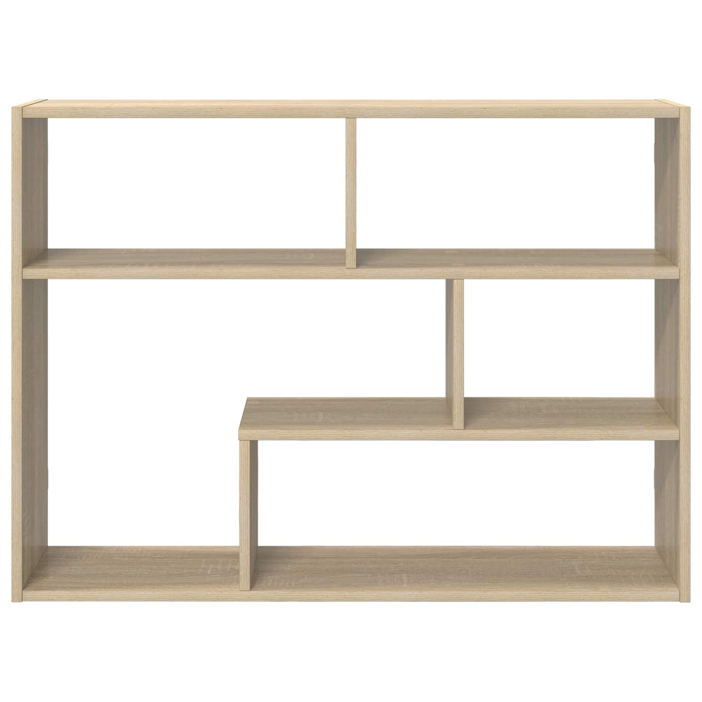 vidaXL Wall Shelf Wall-Mounted Brown 95 x 20 x 69.5 cm Engineered Wood