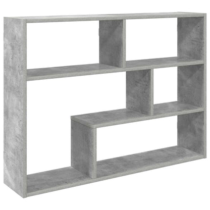 vidaXL Wall Shelf Wall-Mounted Grey 95 x 20 x 69.5 cm Engineered Wood
