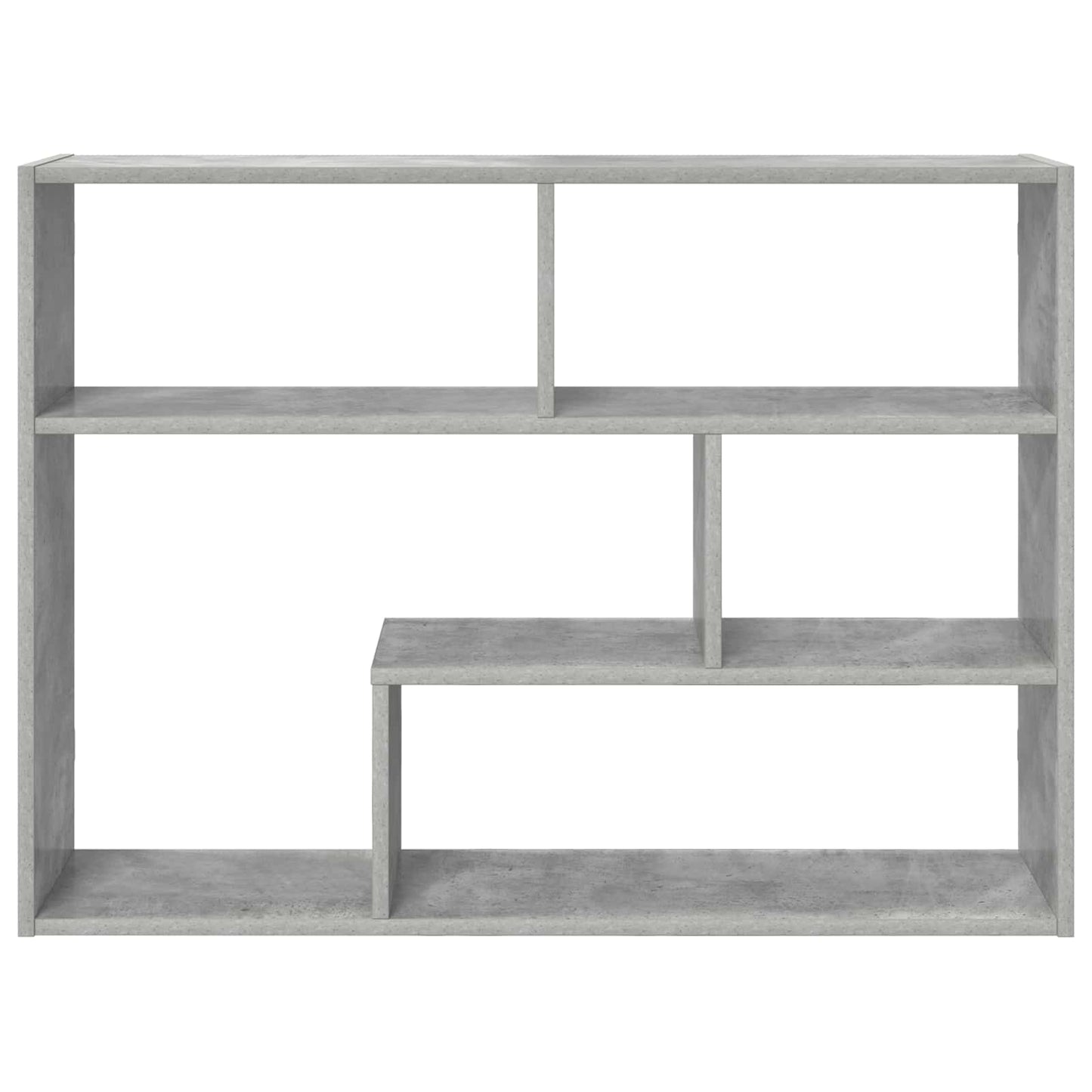 vidaXL Wall Shelf Wall-Mounted Grey 95 x 20 x 69.5 cm Engineered Wood
