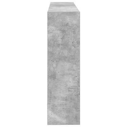 vidaXL Wall Shelf Wall-Mounted Grey 95 x 20 x 69.5 cm Engineered Wood